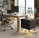 Ver imagem 3 de Mesa de Cabeceira Multifuncional Smart Genius: Carregador por Indução, Led Automático e Soft Close C