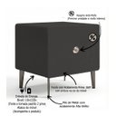 Ver imagem 6 de Mesa de Cabeceira Multifuncional Smart Genius: Carregador por Indução, Led Automático e Soft Close C