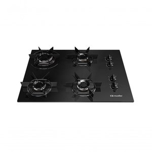 Cooktop Mueller 4 Bocas com Queimador Ultra Chama Mcg4bb Bivolt