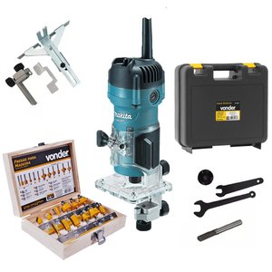 Tupia Manual Makita 6mm M3700b 530 Watts + Acessórios 110v