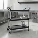 Ver imagem 7 de Carrinho 3 Prateleiras Utilitário Profissional Preto