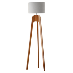Luminária Premium Unidecor em Madeira Cor Palha P/ Salas - 3
