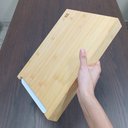 Ver imagem 5 de Tábua de Corte 1 Gaveta Coletora Plastico Home&co Retangular Bambu 4x36x26cm Natural