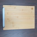 Ver imagem 6 de Tábua de Corte 1 Gaveta Coletora Plastico Home&co Retangular Bambu 4x36x26cm Natural