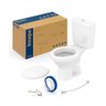 Kit Bacia C/ Caixa 3/6 Lts+compl Instalacao+assento Eco Flamingo Branco - Incepa - 1