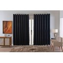 Ver imagem 4 de Cortina Jacquard Luxo em Tecido Semi Blackout Sala 3,00x2,50:preto