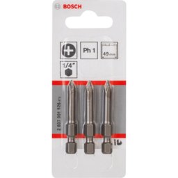 Jogo de Pontas Extra Hard PH1 3 Peças - 2607001526 - BOSCH - 3