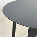 Ver imagem 5 de Kit 2 Banquetas Americanas e 1 Mesa Bistrô Alumínio Preto com Tampo de Chapa