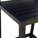Ver mais imagens de Kit 2 Banquetas Americanas e 1 Mesa Bistrô Alumínio Preto com Tampo de Chapa