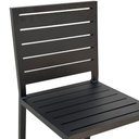Ver imagem 3 de Kit 2 Banquetas Americanas e 1 Mesa Bistrô Alumínio Preto com Tampo de Chapa