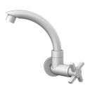 Ver imagem 1 de Torneira Cozinha de Parede Bica Baixa Móvel Linha Módena Abs Cor Branco Durín