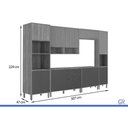 Ver imagem 3 de Cozinha Completa 6 Peças Divina C6P137 Cinamomo/Titanium MGM