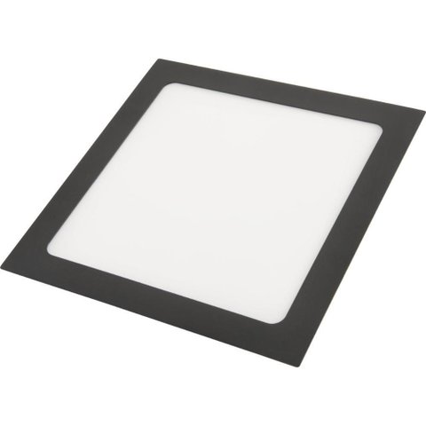 Plafon Fita Led Tramontina Quadrado de Embutir Preto 18 W 4000 K 1250 Lm Luz Neutra