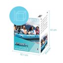 Ver imagem 4 de Barco Bote Inflável Excursion 5 Azul Intex Suporte Motor Remos e Bomba