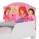 Ver imagem 2 de Cama Infantil Princesas com Colchão Mini Cama MDF Branco Cambel Móveis