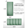 Cabeceira de Cama Box Solteiro Casal Queen King Estofada Modular 45x20cm - 4
