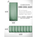 Ver imagem 6 de Cabeceira de Cama Box Solteiro Casal Queen King Estofada Modular 45x20cm
