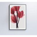 Ver imagem 6 de Quadro Pintura 4 Rosas 60x90 Cm Vidro Impresso