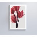 Ver imagem 2 de Quadro Pintura 4 Rosas 60x90 Cm Vidro Impresso