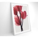 Ver imagem 3 de Quadro Pintura 4 Rosas 60x90 Cm Vidro Impresso