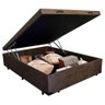 Cama Box Baú Casal Suede Sereneprime Marrom 138x188x44 - 4
