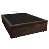 Cama Box Baú Casal Suede Sereneprime Marrom 138x188x44 - 3