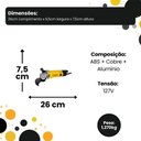 Ver imagem 5 de Esmerilhadeira 4 1-2" 127V 650W Velocidade 11.000 Rpm Disco 125mm Startools