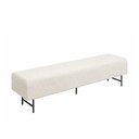 Ver imagem 1 de Puff Recamier 140cm Lauri Bouclé Off White - Sallar Home