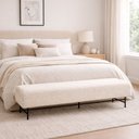 Ver imagem 2 de Puff Recamier 140cm Lauri Bouclé Off White - Sallar Home