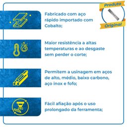 Bits Quadrado 1/4 X 6 - 50% em Aço Rápido com Cobalto Hss-c0 - 6 Peças - 2