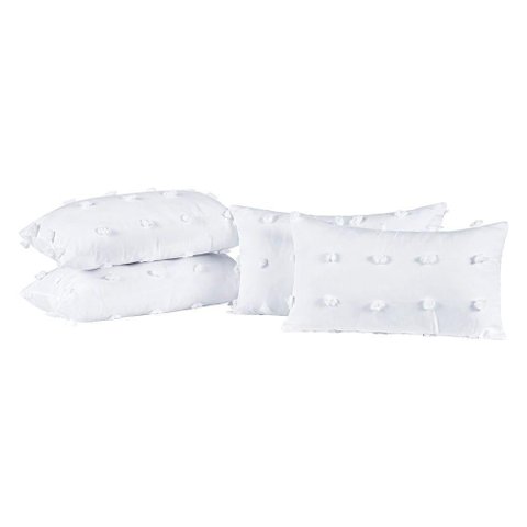 Capas de Almofadas Poppy 60cm X 30cm 04 Peças - Branco