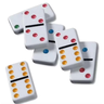 Jogo Domino Profissional Melamina 28 Peças Colorido LK-510F - LuaTek - 3