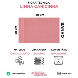 Kit 5 Toalhas de Banho Pet Shop 100% Algodão Enxuta Caricinha - Bege - 3