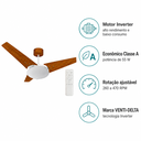 Ver imagem 5 de Ventilador de Teto Venti-Delta Munique Inverter 55W Bivolt 95cm 3 Pás MDF com Controle Remoto e Lust