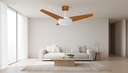 Ver imagem 3 de Ventilador de Teto Venti-Delta Munique Inverter 55W Bivolt 95cm 3 Pás MDF com Controle Remoto e Lust