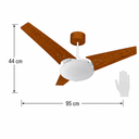 Ver imagem 4 de Ventilador de Teto Venti-Delta Munique Inverter 55W Bivolt 95cm 3 Pás MDF com Controle Remoto e Lust