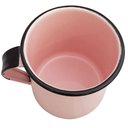Ver imagem 3 de Kit Xícaras para Café e Chá 04 Peças Canecas Esmaltadas 400ml Ágata Rosa