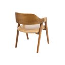 Ver imagem 3 de Cadeira Versalhes Madeira Cor Pinhão Estofada Moderna Tecido:couro Ecológico Durango Kaki:couro Ecol