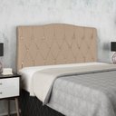 Ver imagem 1 de Cabeceira Casal Theresa para Quarto 140cm Cappuccino - Bela Móveis