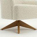 Ver imagem 7 de Poltrona Decorativa Naomi Base Giratoria Boucle Tce 1010 Moll