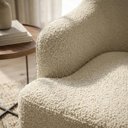 Ver mais imagens de Poltrona Decorativa Naomi Base Giratoria Boucle Tce 1010 Moll