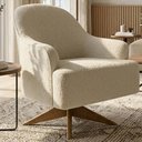 Ver imagem 2 de Poltrona Decorativa Naomi Base Giratoria Boucle Tce 1010 Moll