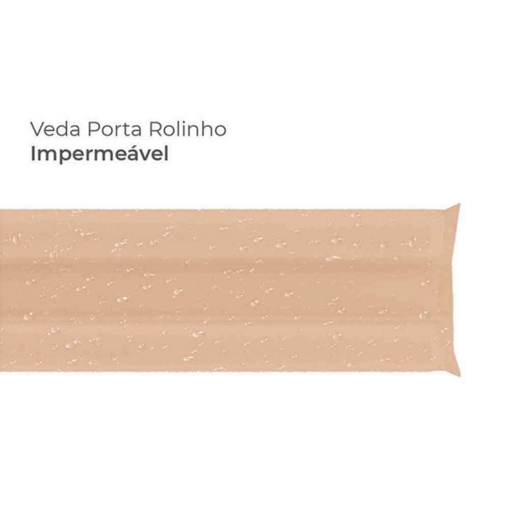 VEDA PORTAS ROLINHO MARROM CLARO 100CM 00257 COMFORT DOOR - 3