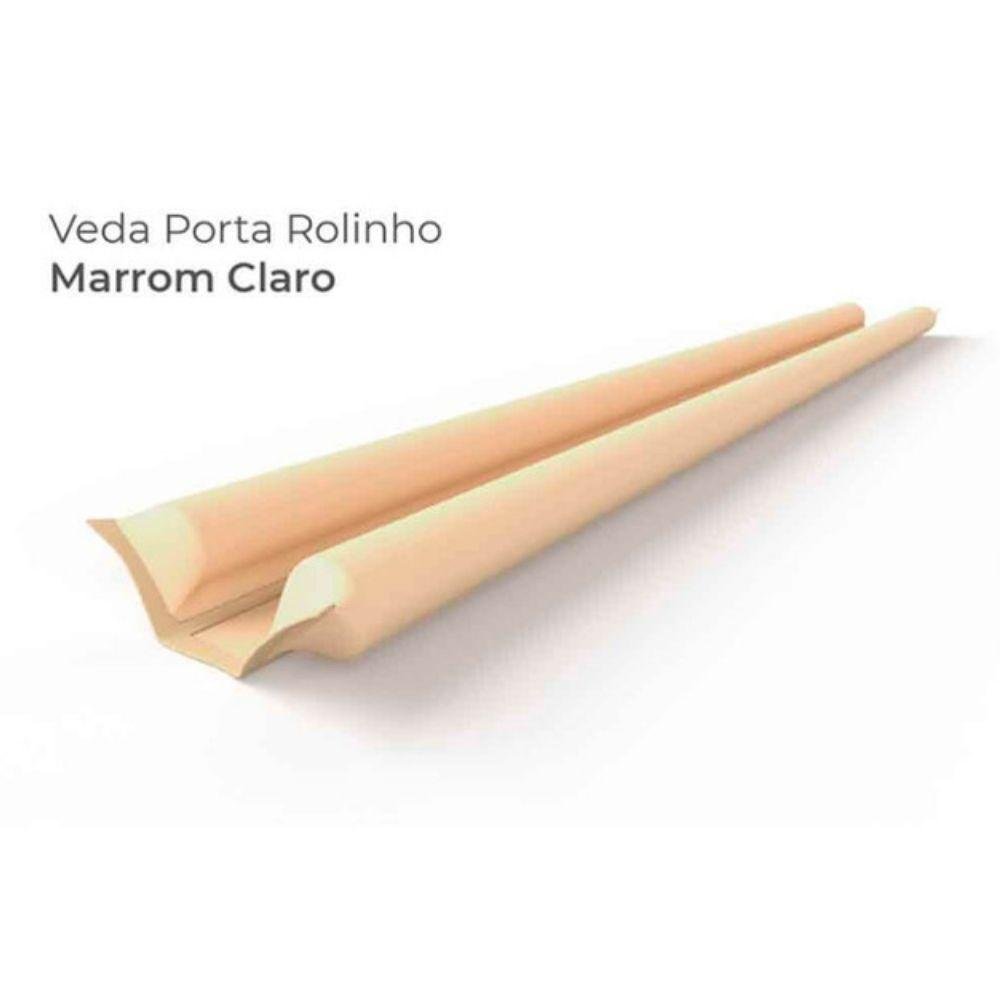 VEDA PORTAS ROLINHO MARROM CLARO 100CM 00257 COMFORT DOOR - 2