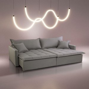 Sofá Cama Flora 02 Módulos de 90cm Br 15cm Meu Sofá Online B026 Veludo Prata