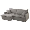 Ver imagem 3 de Sofá Cama Flora 02 Módulos de 90cm Br 15cm Meu Sofá Online B026 Veludo Prata