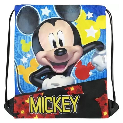 Mochila Tipo Saco de Costas Infantil Mickey Hey Vermelho