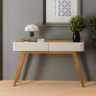 Aparador Decorativo Minimalista - Arcus-off White/naturale - Mavau Móveis - 1