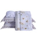 Ver mais imagens de Jogo de Cama Maya Branco/caqui Queen 04 Peças 180 Fios
