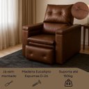 Ver imagem 4 de Poltrona do Papai Retrátil Reclinável Confortável em Corino